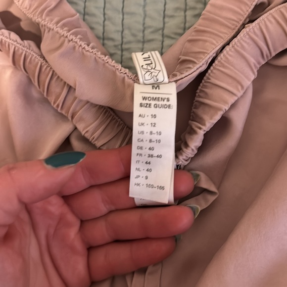 Women's Pink 100% Silk Pajama Set - Picture 6 of 6